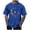 Blue, variant on Men's Summer Street Short Sleeved Round Neck Short Sleeved T Shirt Hop Surfing Doodle Western T Shirts for Men Nation T Shirts for Men Shirt Men Cold Gear Fall Tees for Men Men Tee Large Shirt T Shirt