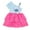 Blue / pink, stitch, variant on Disney Minnie Mouse Mesh Dress Toddler to Big Kid