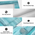 thumbnail image 5 of Teal Ombre Outdoor Rug for Patio/Deck/Porch, Non-Slip Large Area Rug 5 x 7 Ft, Vintage Shabby Turquoise Abstract Art Indoor Outdoor Rugs Washable Area Rugs, Reversible Camping Rug Carpet Runner, 5 of 8