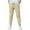 Beige, variant on Boys Jogger Pants Elastic Waisted Drawstring Sweatpants Kids Running School Uniform Athletic Outfits
