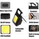 thumbnail image 3 of mini-linternas recargables brillantes tipo llavero, 3 modos: luz de bolsillo portátil con soporte plegable, destapador de botellas, y base magnética para pesca, caminata y acampado, 3 of 5