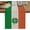 Black, variant on St. Patrick''s Day Table Runner 36 Inch Small Dresser Scarves Linen Tablerunners Irish Green Shamrock Flag Wood Grain Dining Kitchen Burlap Table Setting Decor for Party Holiday Coffee, 13"x36"