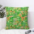 thumbnail image 4 of Pofeuu St Patrick's Day6 Print Double-sided plush pillowcase Square Throw Pillow Covers Pillows Cover for Living Room Bedroom Sofa Couch Cushion Cover（No pillow core）-24"x24", 4 of 7