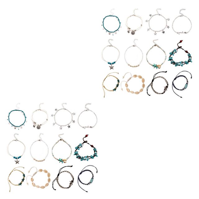 Qarigey de tobillo Tobilleras Cadenas Joyas para el cuerpo Tobilleras para niñas para decoración de vestidos Type1 NO1 Qarigey CBP220245