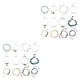 thumbnail image 1 of Minnieouse Pulseras de tobillo Cadenas de pie Joyas para el cuerpo Tobilleras de mujer para decoración de vestidos Type1 NO1 Minnieouse CBP220245, 1 of 6
