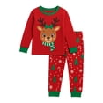 thumbnail image 4 of JAJAHO Merry Christmas Pajamas For Kids Girls Boys Holiday Sleepwear Long Sleeve Santa 2 Piece Pjs 2-10Y, 4 of 4
