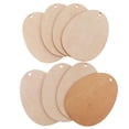 thumbnail image 2 of Paquete Discos de Ovalados Piezas de Etiquetas de con Agujero para Decoración de Regalos Y Bricolaje perfecl  Adornos de madera, 2 of 7
