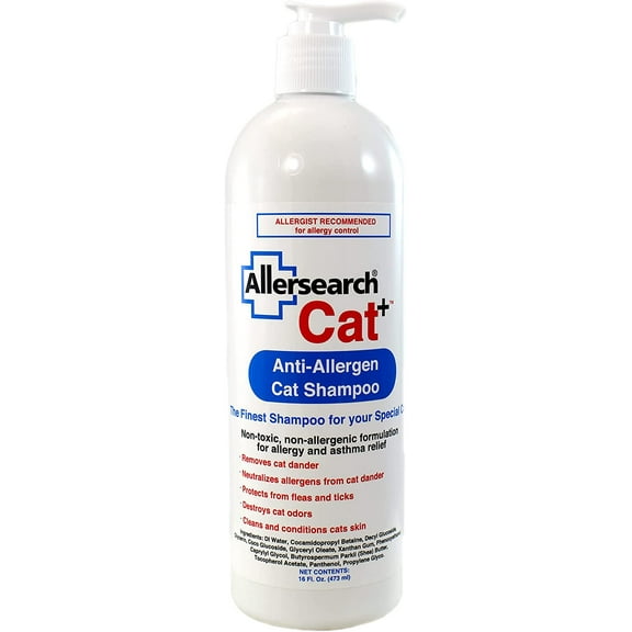 Allersearch Cat Anti-Allergen Cat Shampoo 16 Oz