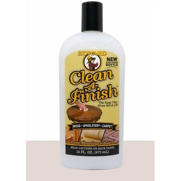 HOWARD Clean-A-Finish For Wood, Upholstery, and Carpet, Pour Bottle, 16 oz