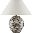 thumbnail image 3 of Currey And Company 6000-1003 Minnows 16" Tall Buffet Table Lamp - Navy Blue / Beige, 3 of 5