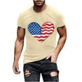 thumbnail image 2 of Tnhcen Men's Moisture-Wicking 4th of July USA Flag Graphic Tee Summer Novelty Athletic Fit Patriotic Shirt S-3XL, 2 of 5