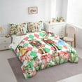 thumbnail image 3 of Manfei Christmas Nutcracker Bedding Comforter Set 7-Piece for Kid, Dreamy Princess Castle King Bedding Sets, Vintage Buffalo Reversible Bed Sheets, Lightweight Room Decor, 3 of 7