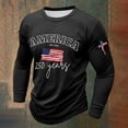 thumbnail image 3 of 250 Years American Flag 250th Anniversary USA Long Sleeve T-Shirt for Men, 3 of 3