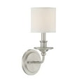 thumbnail image 4 of Savoy House 9-1150-1-SN Aubree 1-Light Satin Nickel Sconce (6" W x 15"H), 4 of 6