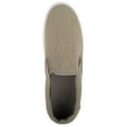 thumbnail image 6 of Mens Lightweight Summer Canvas Slip On Trainers Pumps with Twin Gusset - Khaki - US 11, 6 of 7