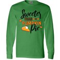 thumbnail image 3 of Inktastic Thanksgiving Sweeter Than Pumpkin Pie Long Sleeve T-Shirt, 3 of 5