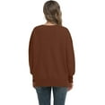 thumbnail image 2 of Aiyino Women Crewneck Batwing Sleeve Oversized Side Slit Ribbed Knit Pullover Sweater Top, 2 of 5