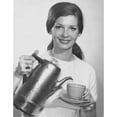 thumbnail image 2 of Portrait of a young woman pouring tea from a kettle Poster Print (24 x 36), 2 of 4