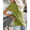 thumbnail image 2 of Sherrylily Women V Neck T Shirts Casual Summer Tops Tees Loose Fit Tunics, 2 of 4