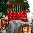 thumbnail image 4 of Christmas Pillow Covers 12x20 inch Christmas Tree Decorative Red Throw Pillow Covers Winter Famliy Decoration for Home Couch 040, 4 of 6