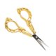 thumbnail image 2 of Stainless Steel Embroidery Scissors, Retro Style, Small Sharp Point Sewing Scissors for Household Paper Cutting, Gold, 2 of 2