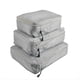 thumbnail image 1 of Bolsa de Almacenamiento de Viaje de 3 Piezas, Embalaje Comprimible PortáTil con Organizador de Equipaje, Viaje Impermeable Plegable, Gris, 1 of 5