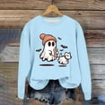 thumbnail image 4 of WEAIXIMIUNG Chandails en Molleton pour Femmes Coupe Ample Automne Imprimé Col Rond Pull Décontracté Manches Longues Blouse Ample, 4 of 4