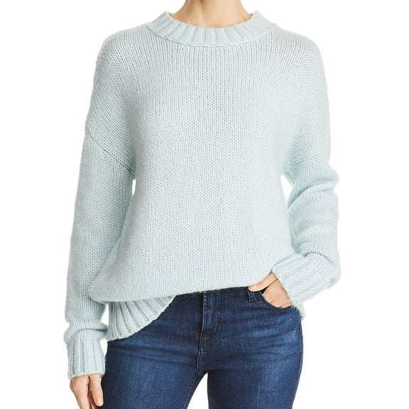 French Connection Womens Snuggle Pullover Sweater, Blue, X-Small