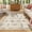 Beige, variant on Wonnitar 5'x 7' Floral Area Rug for Living Room, Cottagecore Washable Rug for Bedroom, White Non Slip Botanical Bee Rug Soft Low-Pile Carpet for Nursery Kids Room Sunroom