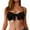 Black, variant on Bandeau Bikini Tops For Women Strapless Swimsuit Tops Bathing Suit Tops With Shoulder Straps Brazilian Beachwear Swim Wear