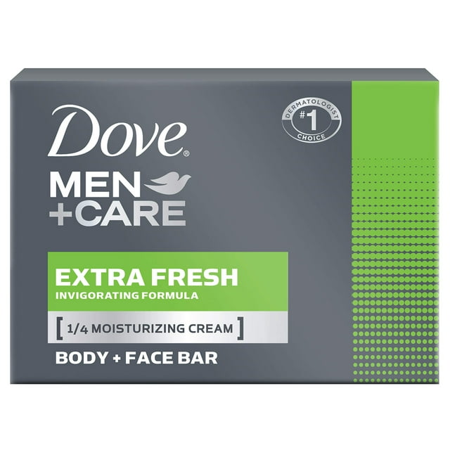 Barra corporal y facial DOVE MEN + CARE Extra Fresh 90 g, 48 unidades