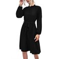 thumbnail image 2 of Vestido, Vestido Cómodo Agradable A La Piel Para El Ocio ANGGREK Negro M, 2 of 7