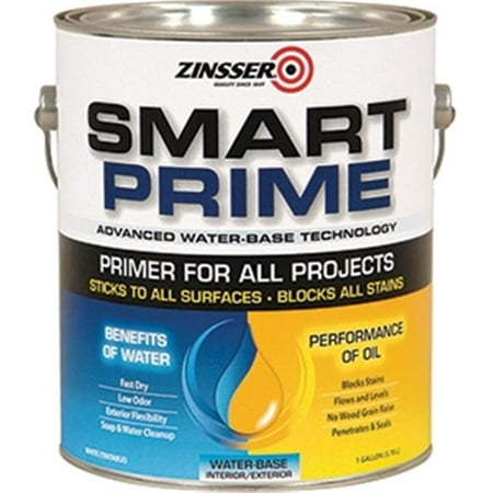 Zinsser Smart Prime Water-Base Interior/Exterior Stain Blocking (Best Stain Blocking Primer)