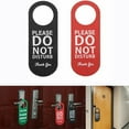 thumbnail image 6 of Yannee Do Not Disturb Please Knock Signs Door Knobs Meeting Room Door Hanger Tags Label Black Green, 6 of 6