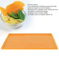 thumbnail image 4 of 4Pcs Silicone Dehydrator Mats Food Grade High Temperature Resistance Prevent Sticking Fruit Dehydrator Trays with Edge Orange, 4 of 4