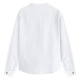 thumbnail image 5 of WAYUTE Shirts for Boys Button Closure Long Sleeve Solid Color Dress Shirts Lightweight Tees Tops with Front Pocket Casual Summer, 5 of 5