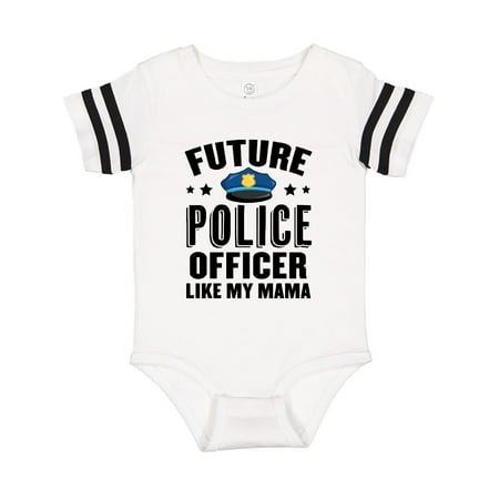 

Inktastic Future Police Officer Like My Mama Gift Baby Boy or Baby Girl Bodysuit