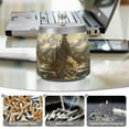 thumbnail image 6 of Yayeee Ashtray with Lid for Cigarette Smokeless Stainless Steel Home Ash Holder, Snow Mountains, 6 of 7
