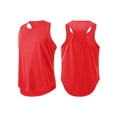 thumbnail image 4 of CVLIFE Débardeur d'Été pour Hommes Col Rond Sans Manches Évacuant l'Humidité Couleur Unie Rouge m, 4 of 4