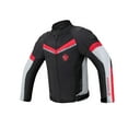 thumbnail image 1 of Veste de Moto d'Été Équipement de Protection Manteau avec Protection Réfléchissante pour Hommes Femmes Résistant à l'Eau Veste de Moto Noir Blanc TTG, 1 of 10