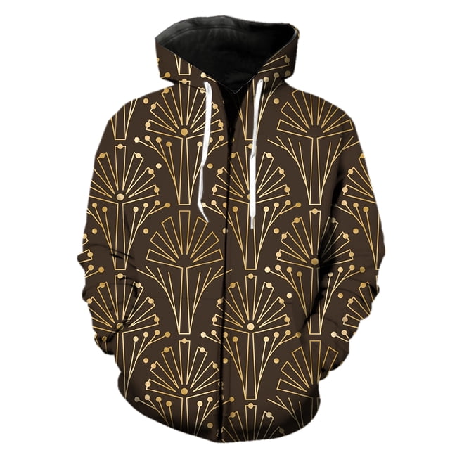 Sudadera con capucha y cremallera para hombre con estampado geométrico abstracto, camisetas con estampado 3D, estilo Harajuku, hip hop, de primavera, de gran tamaño, para adolescentes, a la moda.