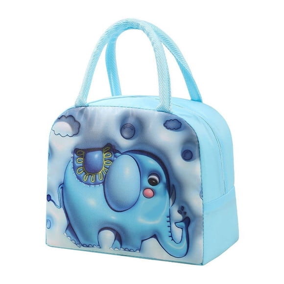 Cartoon Lunch Bag Clearance! Beneky Storage Rack, Hand Held Bag Insulated Bag Lunch Box Bag Lunch Bag Brown Puppy (3D Insulation), Cartoon Lunch Bag Blue Inflated Lucky Elephant Clearance Sales