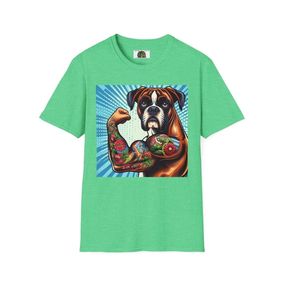 Boxer Tattoos Pop Art Unisex Softstyle T-Shirt