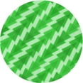 thumbnail image 1 of Ahgly Company Machine Washable Indoor Round Transitional Neon Green Area Rugs, 6' Round, 1 of 7