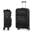 thumbnail image 2 of Soft-sided Fabric Luggage Roller Luggage Lightweight 20" Black, 2 of 6