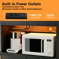 thumbnail image 2 of 76" Tall Kitchen Pantry Storage Cabinet with Microwave Stand, Freestanding Kitchen Pantry Cabinet with Storage, Cupboard Cabinet for Kitchen, 2 of 14
