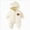Beige, variant on 12-18 Months Newborn Baby Winter Outerwear Jumpsuit Autumn And Winter Outerwear Warm Clothes For Newborns Thickened And Plush Clothes One-Piece Footed Romper Newborn Gift