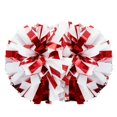 thumbnail image 1 of Pompones de porristas Lovecheer, holográficos rojos y blancos, 1 of 5