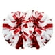 thumbnail image 1 of Pompones de porristas Lovecheer, holográficos rojos y blancos, 1 of 5