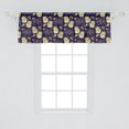 thumbnail image 2 of Ambesonne Japanese Cat Window Valance, Night Theme Lucky Asia, 42" x 18", Pale Brown Pale Camel, 2 of 3